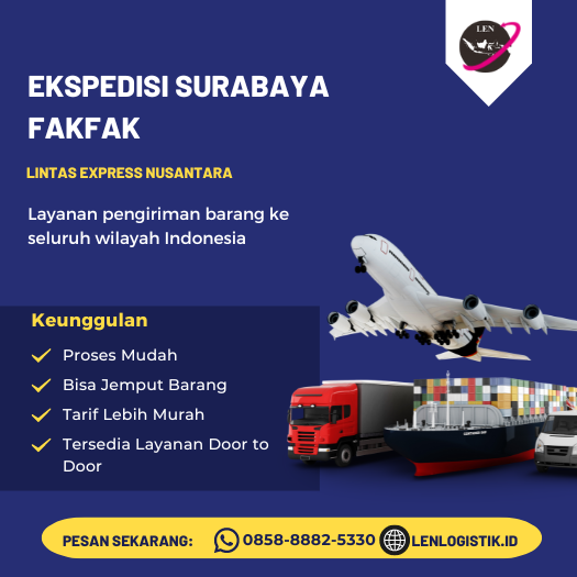 Ekspedisi Surabaya Fakfak