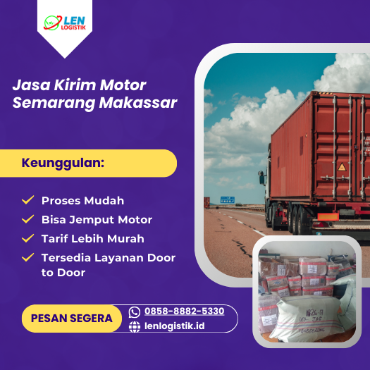 Jasa Kirim Motor Semarang Makassar