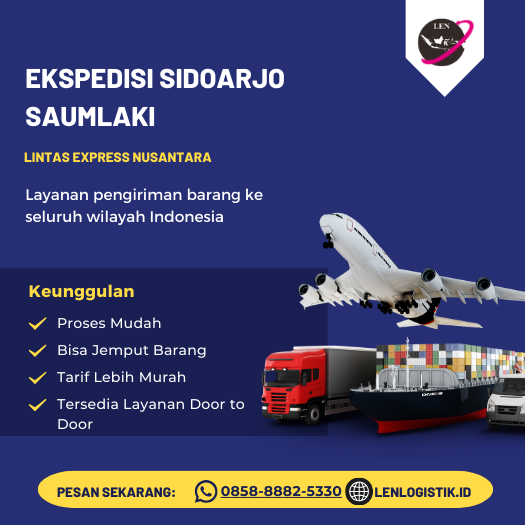 Ekspedisi Sidoarjo Saumlaki