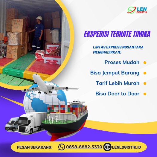 EKspedisi Ternate Timika
